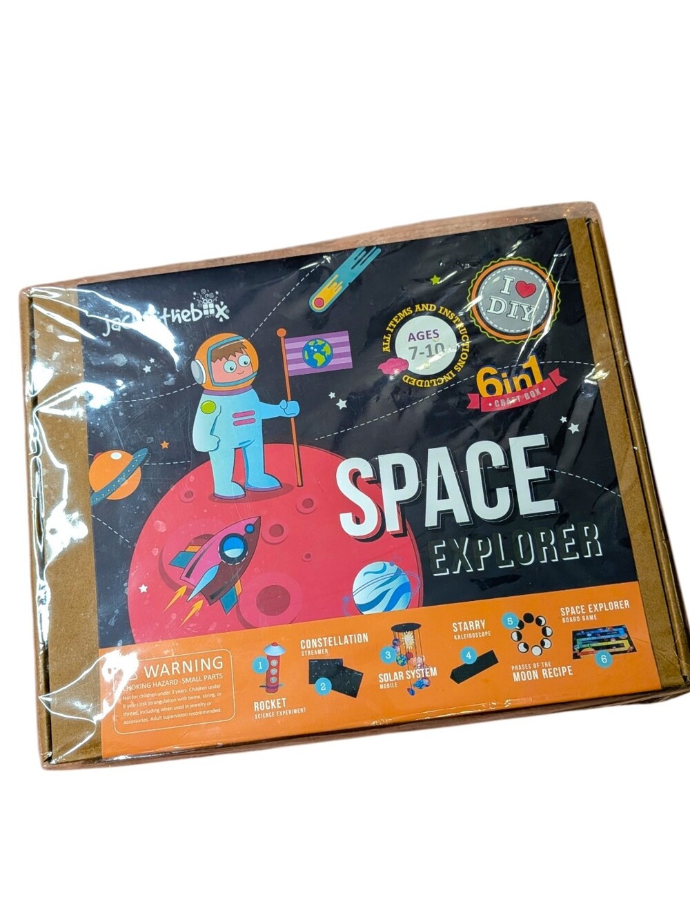 Space Explorer CRAFT KIT - Jack in The Box 6-in-1 New Sealed Game DIY